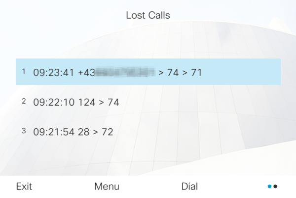 List of all lost group calls