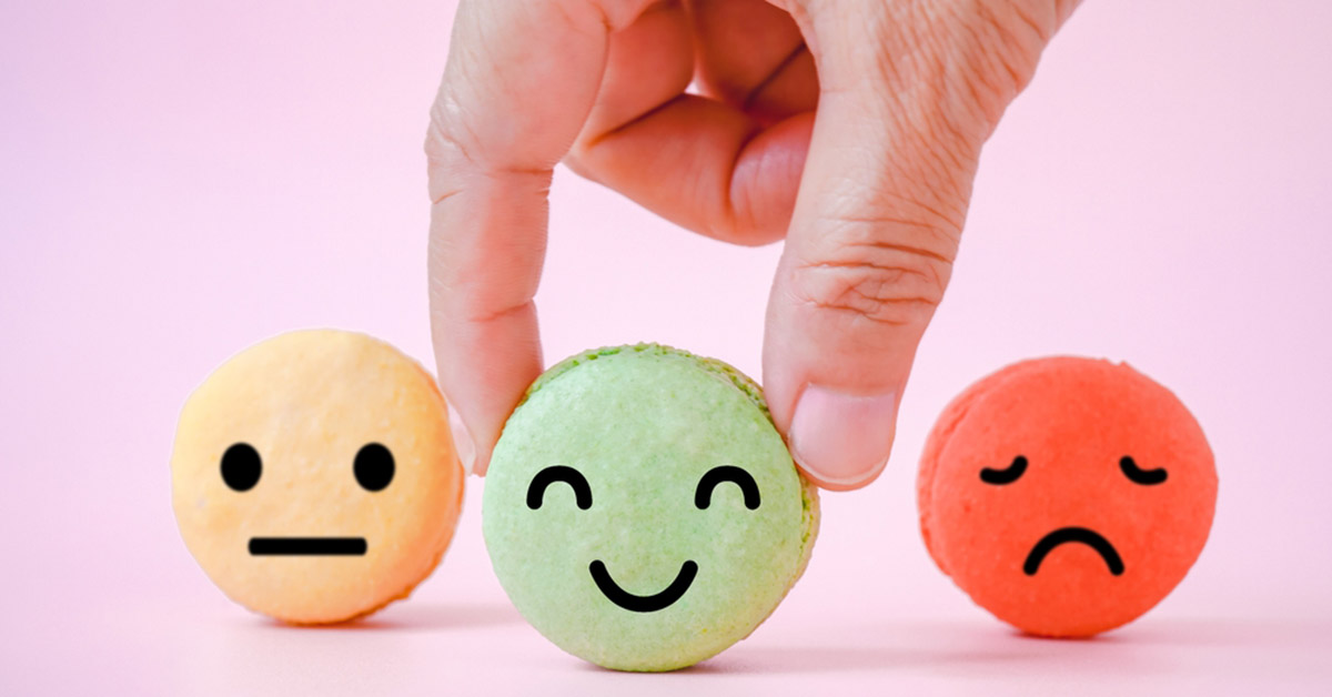Smileys als Symbol für positive Customer- und Employee-Experience